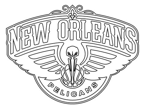 new orleans pelicans logo black and white